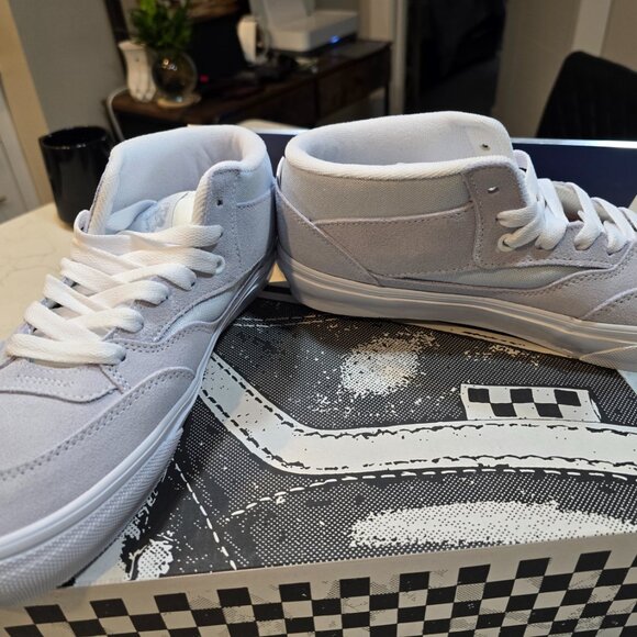 VANS SKATE HALF CAB WAFFLECUP SNEAKERS LIGHT BLUE MENS SIZE 9 SKATEBOARDING NEW - Picture 4 of 10